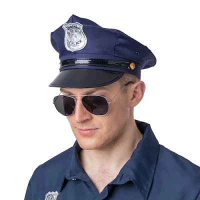 Image of Wicked Costumes Adult U.S Cop Hat Fancy Dress Accessory