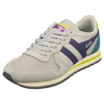 Image of Gola Daytona Womens Fashion Trainers in Grey Multicolour 6 UK