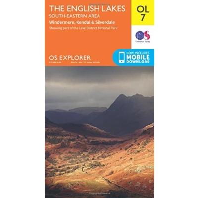 Image of The English Lakes South Eastern Area, Windermere, Kendal &amp; Silverdale: OL 07 (OS Explorer Map)