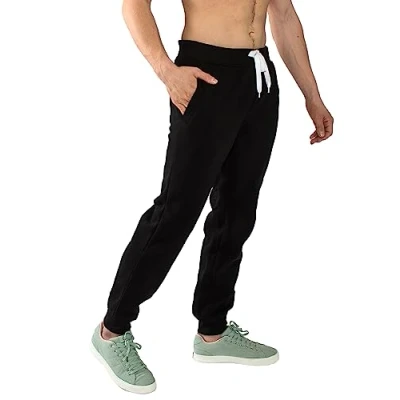 Image of Southpole Men&#039;s 1570 Basic Active Fleece Jogger Sweatpants, Black a, X Large