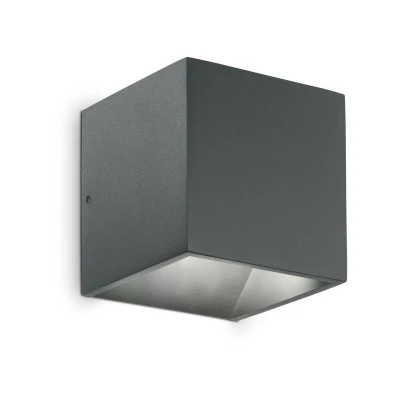 Image of Rubik Integrated LED Outdoor Up Down Wall Downlight Lamp 1 Light Anthracite 3000K IP44