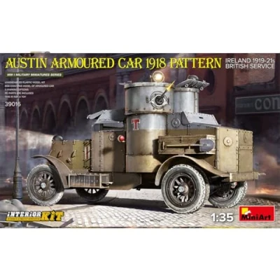 Image of Miniart MIN39016 WWI 1:35 Austin Armored Car (Ireland 1919 21), Molded Color