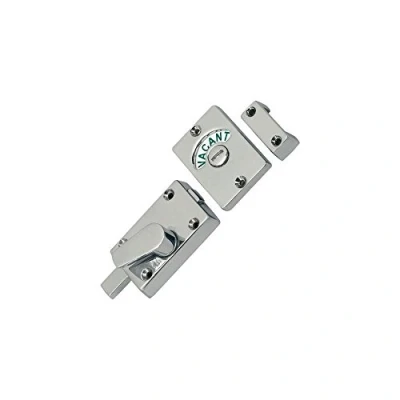 Image of Polished Chrome Bathroom Door Indicator WC Bolt Lock