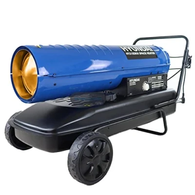 Image of Hyundai Diesel/Kerosene Space Heater, Powerful 63kw, 310W 215,000 BTU, Ideal For Garages Factories, Adjustable Thermostat &amp; Wheeled, 3 Year Warranty