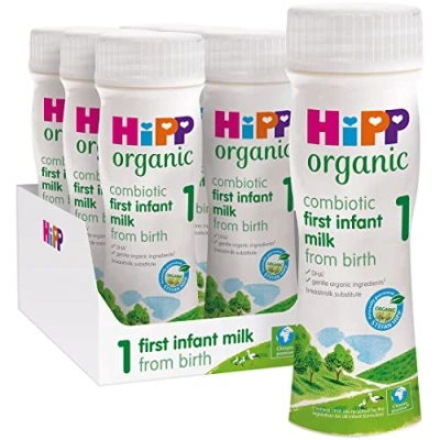 Image of HiPP Organic 1 First Milk Ready To Feed 200ml (pack of 6)