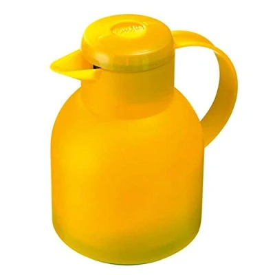 Image of Emsa 508950 Samba Quick Press closure vacuum jug, 1.0 litres, translucent yellow