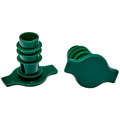 Image of IBILI Set of 2 Cider Plugs, Stainless Steel, Green/Black, 1 Unit, Assorted Model