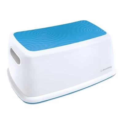 Image of Dreambaby Easy up Premium Step Stool Anti Slip Base Pads and Sure Grip Ripple Textured Topper Designed to Support 145kg for Toddlers, Kids Adults Blue