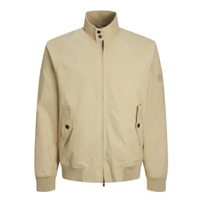 Image of JACK &amp; JONES Men&#039;s Jprblurudy Harrington JKT Sn Jacket, Fields of Rye, S