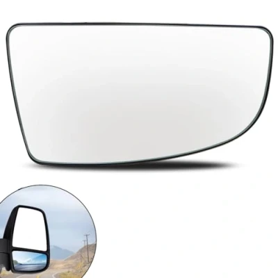 Image of AUTOXBERT Right Lower Wing Mirror Glass Convex With Backing Plate Compatible Ford TRANSIT MK8 2014 ONWARD, Replace 1855102