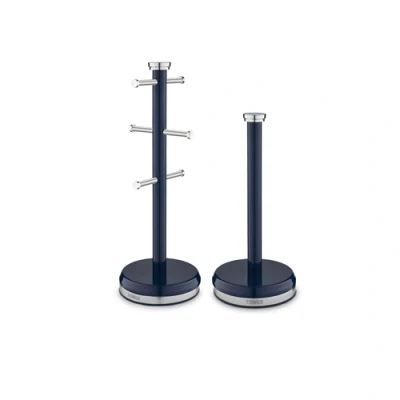 Image of Tower Belle Mug Tree and Towel Pole Set Blue