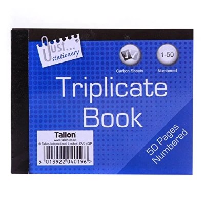 Image of 12x Half Size Triplicate Books Numbered 1 50 Pages Carbon Order/Invoice/Receipt