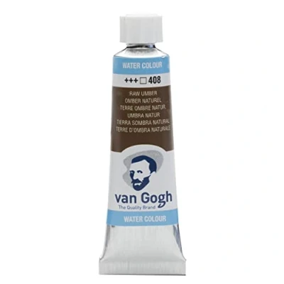 Image of Van Gogh Watercolour Tube 10 ml Raw Umber 408