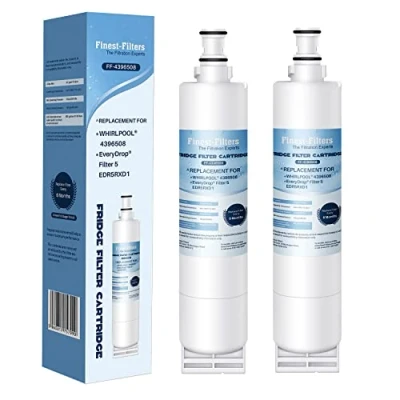 Image of 2 x Fridge Water Filter Cartridge Compatible with Whirlpool 4396508 EDR5RXD1 SBS002 S20BRS 481281729632 and EveryDrop 5