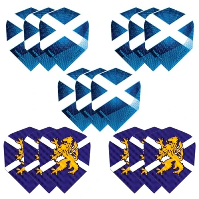 Image of Harrows Darts Flights (15 Total) I 100 Micron Dart Premium Extra Strong Made in UK Professional (Scotland)