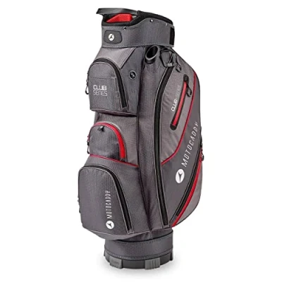 Image of Motocaddy Unisex Club Series Golf Cart Bag Charcoal/Red One Size