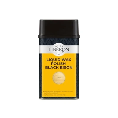 Image of LIBERON LIQUID WAX BLACK BISON 500ML CLEAR
