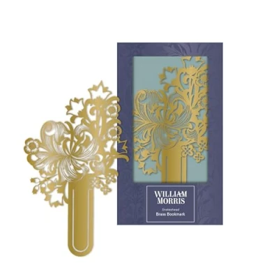 Image of William Morris Golden Lily Laser Cut Metal Bookmark