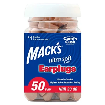 Image of Mack&#039;s Unisex&#039;s Ultra Soft Ear Plugs (50 Pair) Beige, (1 Pack)