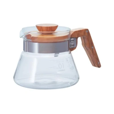 Image of Hario New Coffee Server 400 ml Olive Wood, 2 Cup
