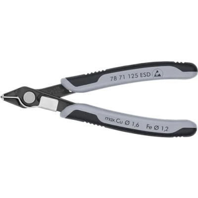 Image of Knipex Electronic Super Knips® ESD burnished, with multi component grips 125 mm 78 71