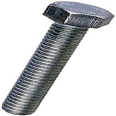 Image of Merriway BH02768 (4 Pcs) Steel Hex Head Bolts with Nuts M10 x 50mm Bright Zinc Plated Pack of 4 Pieces