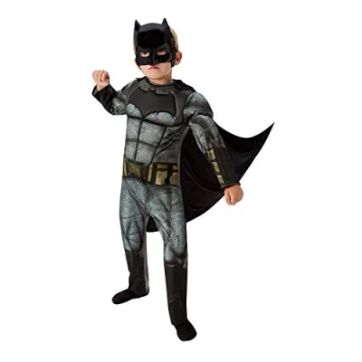 Image of Rubie&#039;s Official DC Comics Warner Bros Dawn of Justice Deluxe Batman Fancy Dress Costume X Large, 9 10 Years