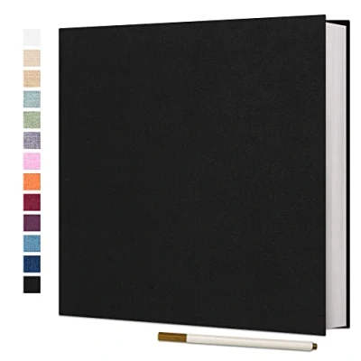Image of Vienrose Large Photo Album Self Adhesive for 4x6 8x10 10x12 Pictures Scrapbook Magnetic DIY Scrap Book 40 Sticky Pages with A Metallic Pen