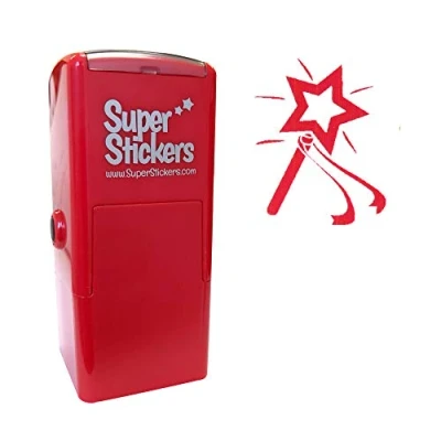 Image of Stamper Solutions SuperStickers Wand Pre Inked Red,28 mm