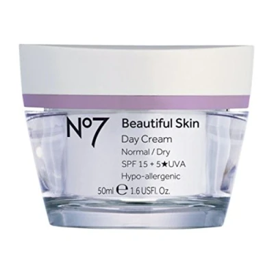 Image of Boots No7 Beautiful Skin Day Cream 50ml For NORMAL/DRY with SPF 15 5*UVA protection
