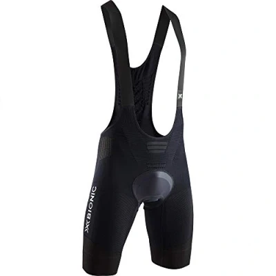 Image of X BIONIC Men Effektor 4.0 Bike Padded Bib Shorts Opal Black/Arctic White, Small