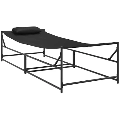 Image of vidaXL Garden Sunbed Anthracite 200x74x73 cm Steel &amp; Textilene