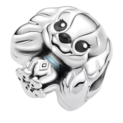 Image of Pandora Disney Lady sterling silver charm with black and blue enamel