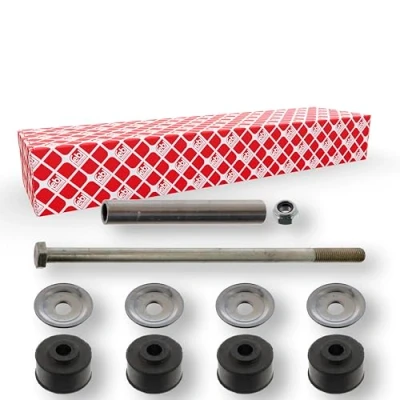 Image of 090009367, 90009367 Anti roll bar link FEBI BILSTEIN 03207 Front Axle Left, Right BMTS Turbo NEW with bearings nut, washers