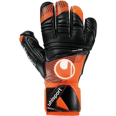 Image of uhlsport Super Resist+ HN Junior Goalkeeper Gloves Size 6.5 Fluo Orange
