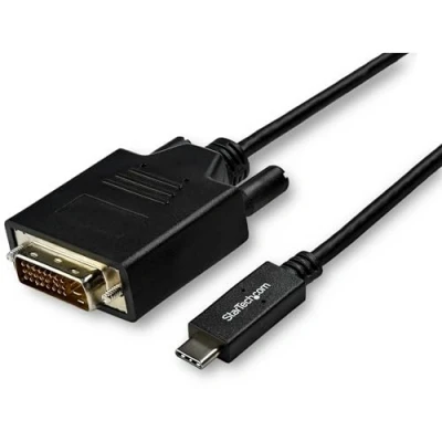 Image of StarTech.com 10ft (3m) USB C to DVI Cable 1080p (Single Link) Type (DP Alt Mode HBR2) Digital Video Adapter Works w/ Thunderbolt 3 Laptop Monitor/Display (CDP2DVI3MBNL)