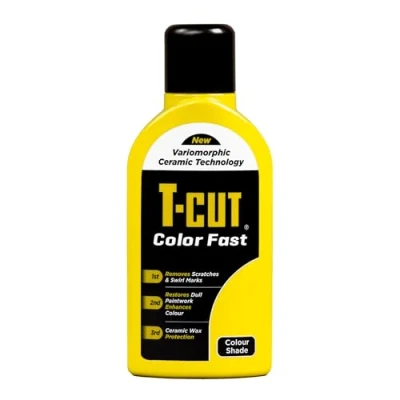 Image of T Cut 3 in 1 Color Fast Paintwork Restorer Car Polish, Yellow, 500 ml