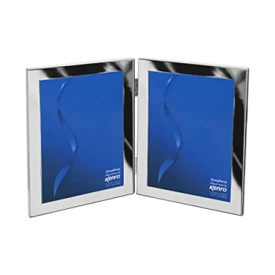 Image of Kenro Silver Plated Photo Frame for 2 Photos 6x4 Inch / 10x15cm Symphony Elegant Series SYE1015/2