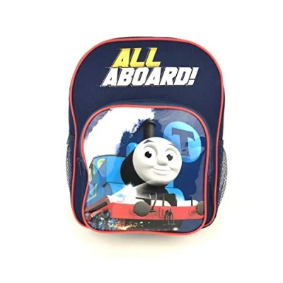Image of Thomas The Tank Engine Boys Velocity Blue Pocket Nursery School Backpack Rucksack Bag