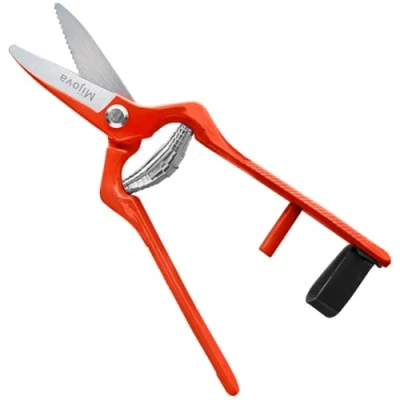 Image of Pruning Shears, Stainless Steel Garden Secateurs &amp; Scissors, Small Multi Purpose Shears for Plants Flowers and Harvesting Fruits or Vegetables