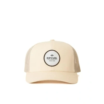 Image of Rip Curl Men&#039;s Icons Trucker Hat, Mesh Back Cap Snapback, Adjustable, Sand 251, One Size
