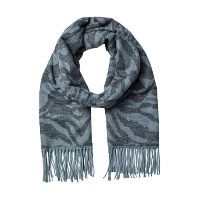 Image of PIECES Women&#039;s Pcjira Wool Scarf Noos, Trooper/AOP: Tiger, One Size