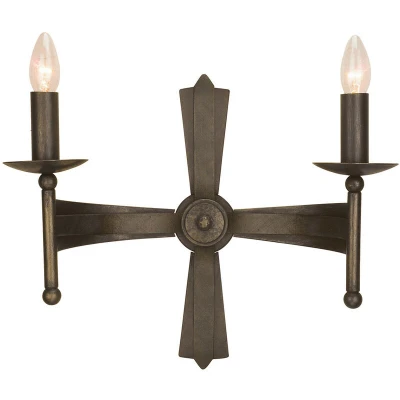 Image of Cromwell 2 Light Indoor Candle Wall Old Bronze, E14