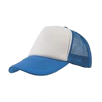 Image of Atlantis Rapper 5 Panel Trucker Cap Royal/White One Size