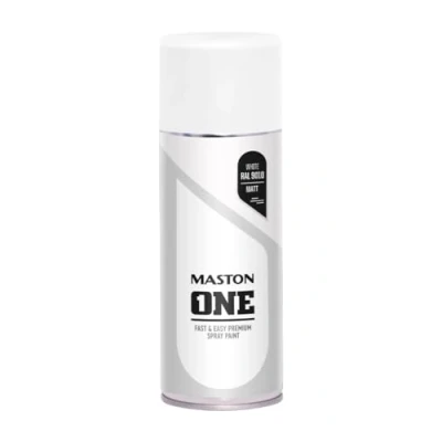 Image of Maston Spray Paint ONE Matt white RAL9010 400ml