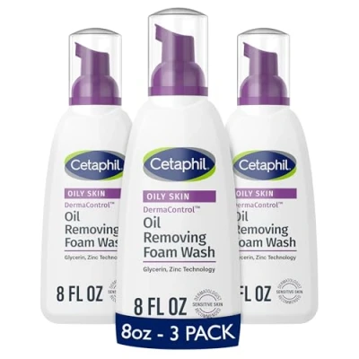 Image of Cetaphil Pro Oil Removing Foam Wash, 8 Fluid Ounce (Pack of 3)