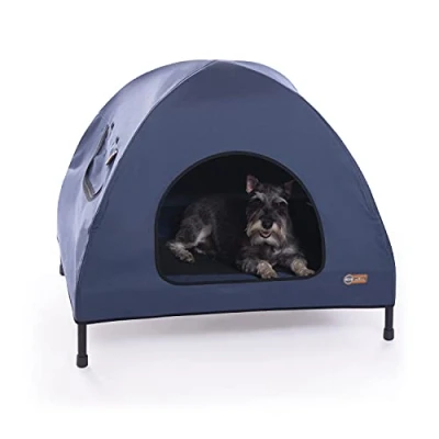 Image of K&amp;H Pet Products Original Elevated Bed for Dogs/Cats, Medium, Blue
