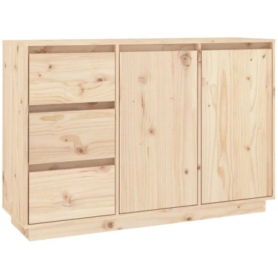 Image of vidaXL Sideboard 111x34x75 cm Solid Wood Pine