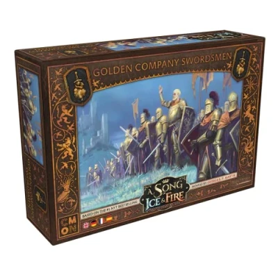 Image of CMON CMND0238 A Song of Ice &amp; Fire Schwertkämpfer der Goldenen Kompanie Golden Company Game, multicoloured, colourful, 10. Neutrale Erweiterung