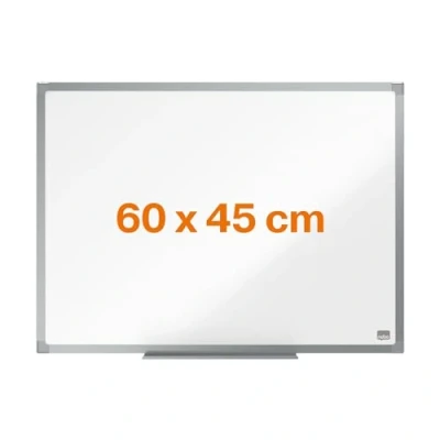Image of Nobo Dry Wipe magnetic Whiteboard, 60 x 45cm, memo board, and drawing boards, Silver Aluminium Frame, 600 450 mm Amazon Exclusive
